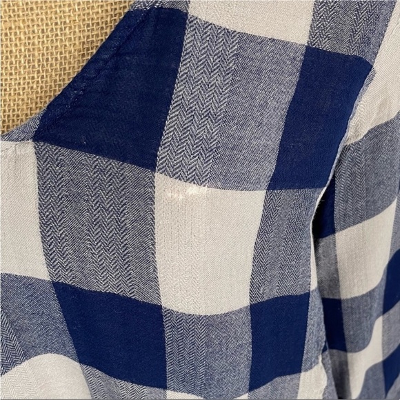 Cloth & Stone Plaid Tie Top - Picture 5 of 7